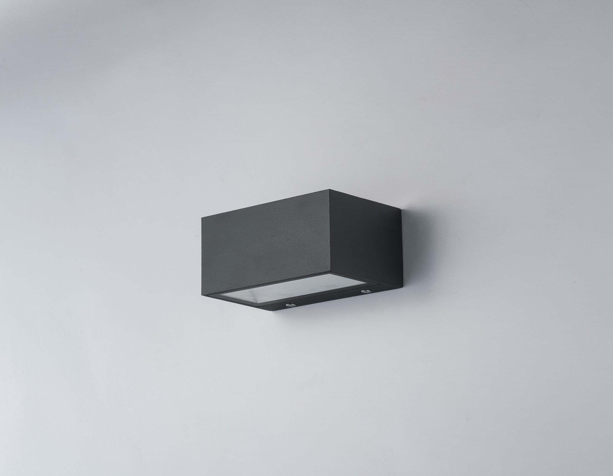 Applique Led Twin Antracite 12W 900Lm 4000K Ip54 Ugr 14X8,9X6,5Cm Illuminazione/Illuminazione per interni/Illuminazioni per pareti/Applique Led Mall Home - Napoli, Commerciovirtuoso.it