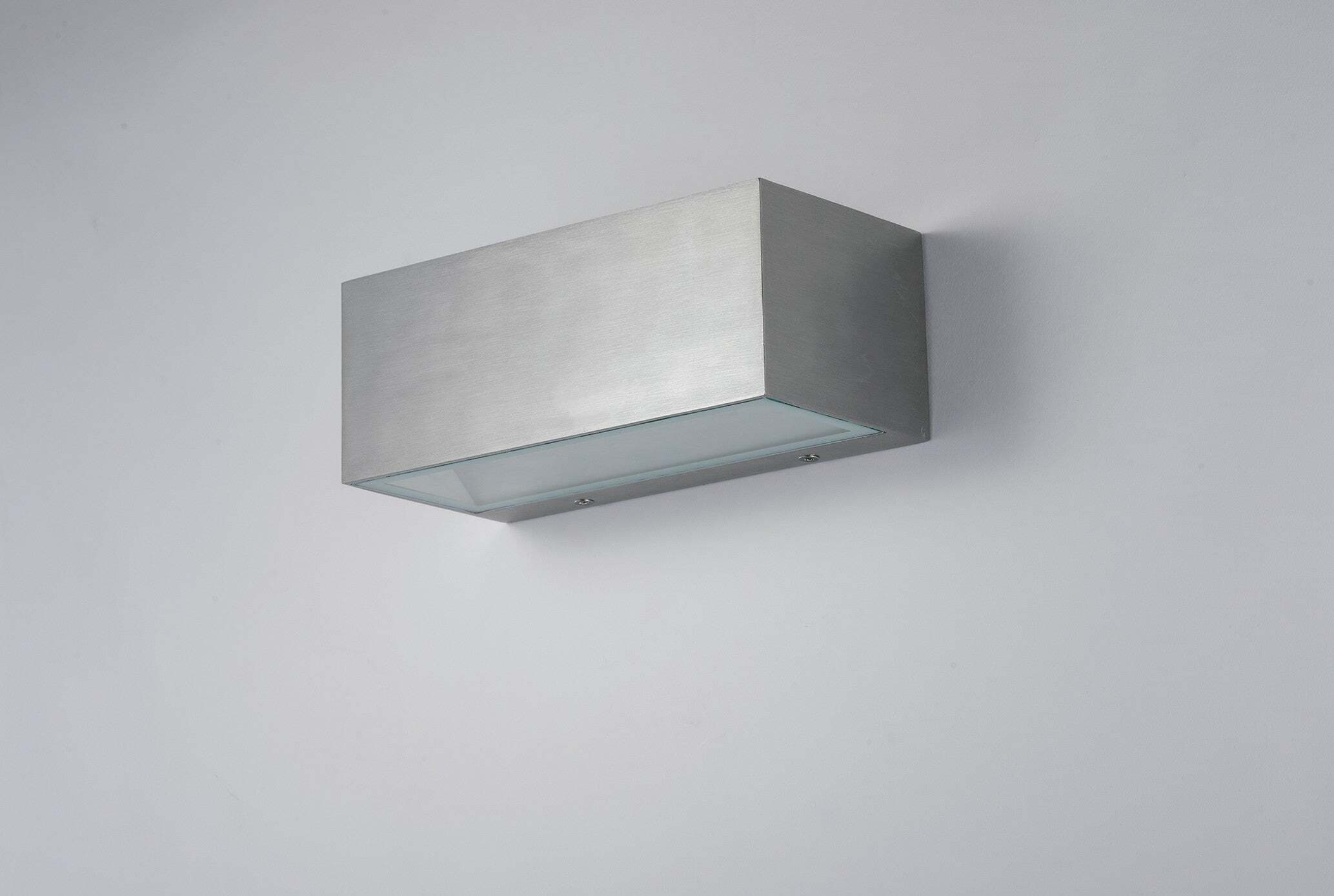 Applique Led Twin Nikel 20W 1250Lm 4000K Ip54 Ugr 22X10,3X8,5Cm Illuminazione/Illuminazione per interni/Illuminazioni per pareti/Applique Led Mall Home - Napoli, Commerciovirtuoso.it