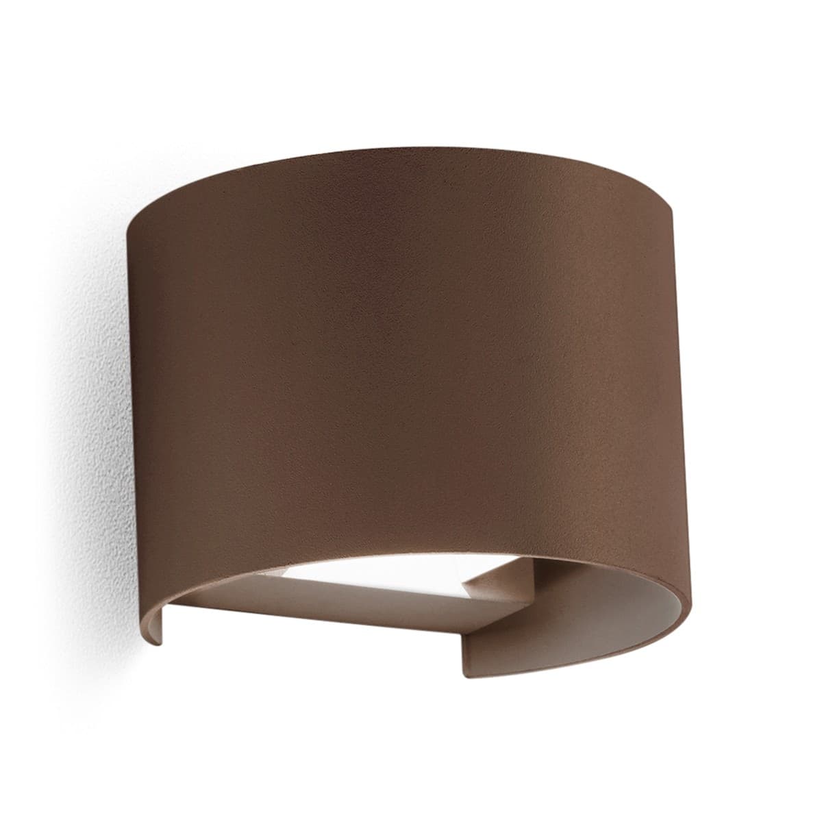 Applique-marrone-Gea-Led-HENK-R-GES877N-LED-4000K-IP65-fascio-regolabile-lampada-parete-biemissione-classica-esterno