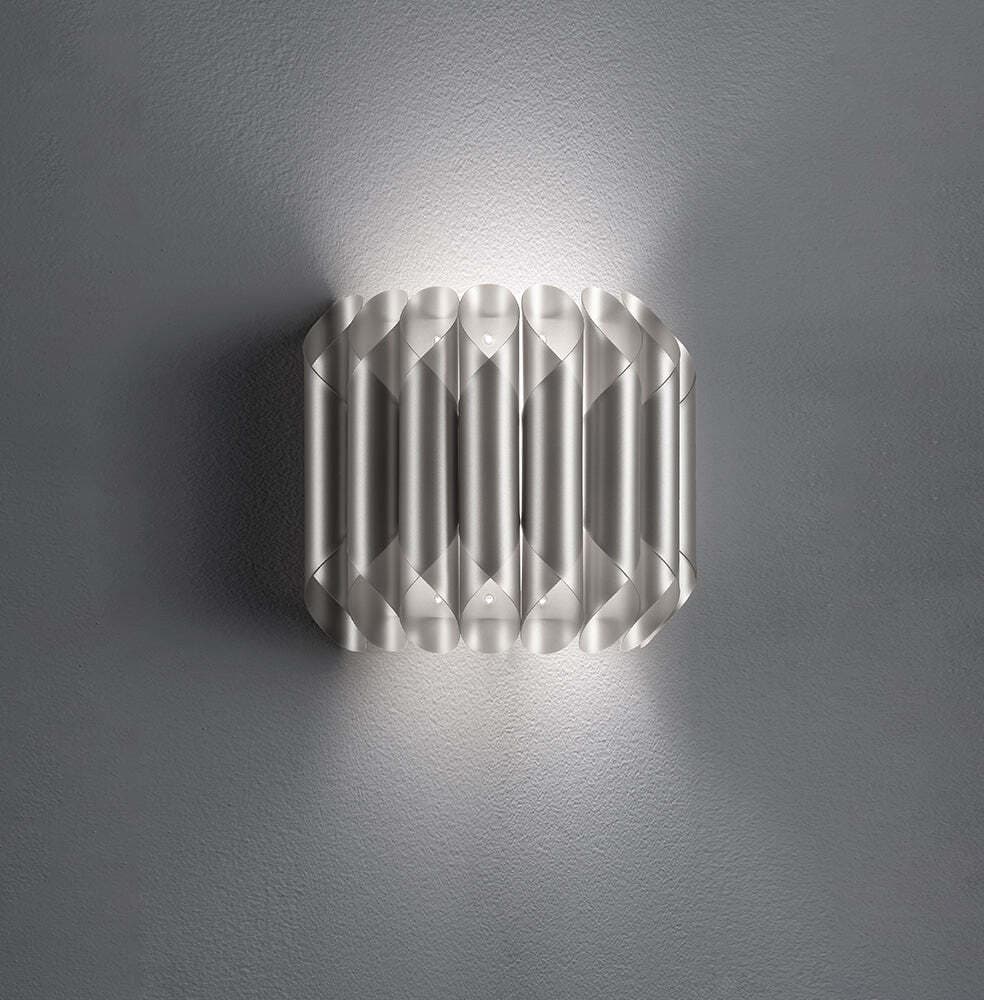 Applique-Moderna-1-Luce-Louise-In-Polilux-Silver-Made-In-Italy