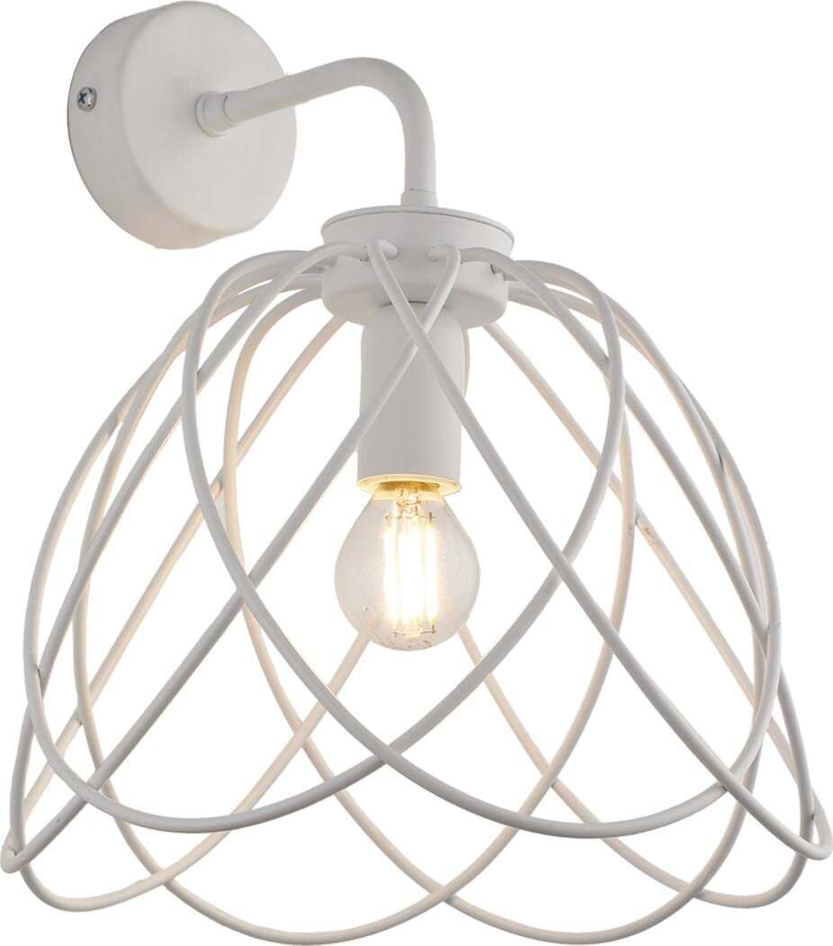 Applique-Moderna-1-Luce-Pagoda-In-Ferro-Laccato-Bianco