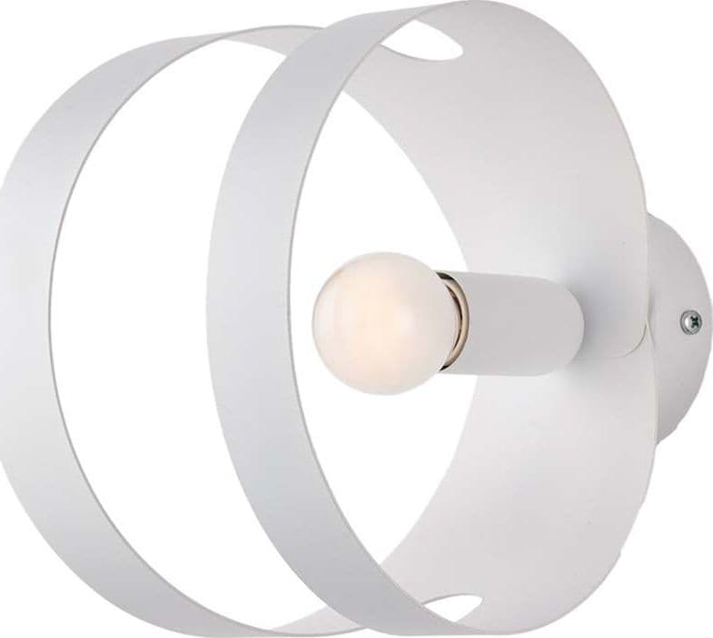 Applique-Moderna-1-Luce-Peter-In-Ferro-Bianco-Taglio-Laser