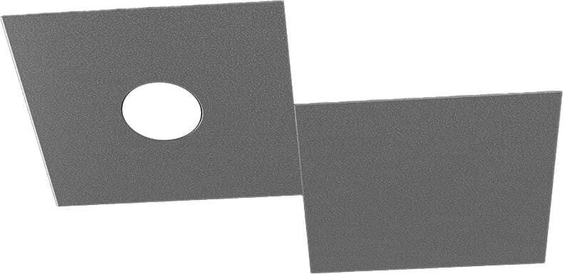 Applique-Moderna-2-Moduli-Eccentric-Metallo-Grigio-Antracite-1-Luce-Gx53