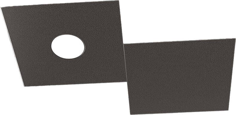 Applique-Moderna-2-Moduli-Eccentric-Metallo-Marrone-1-Luce-Gx53