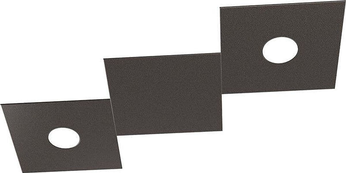 Applique-Moderna-3-Moduli-Eccentric-Metallo-Marrone-2-Luci-Gx53