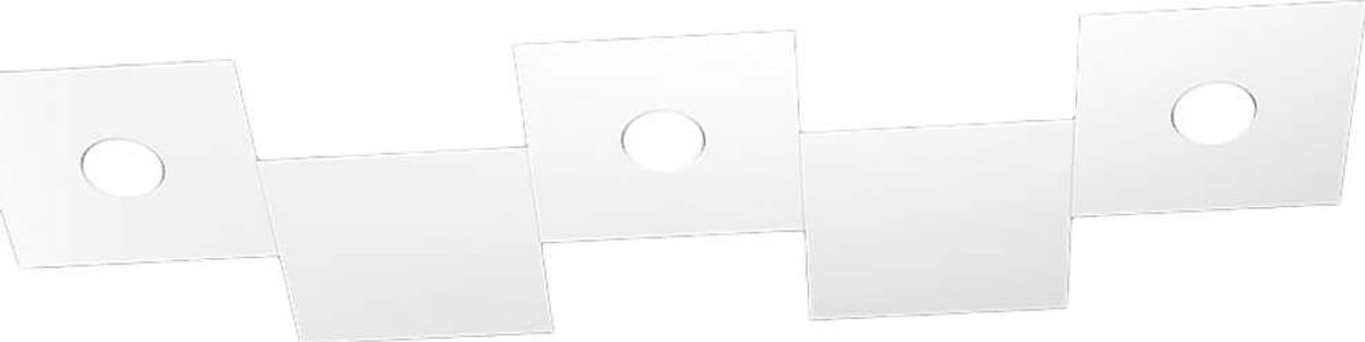 Applique-Moderna-5-Moduli-Eccentric-Metallo-Bianco-3-Luci-Gx53