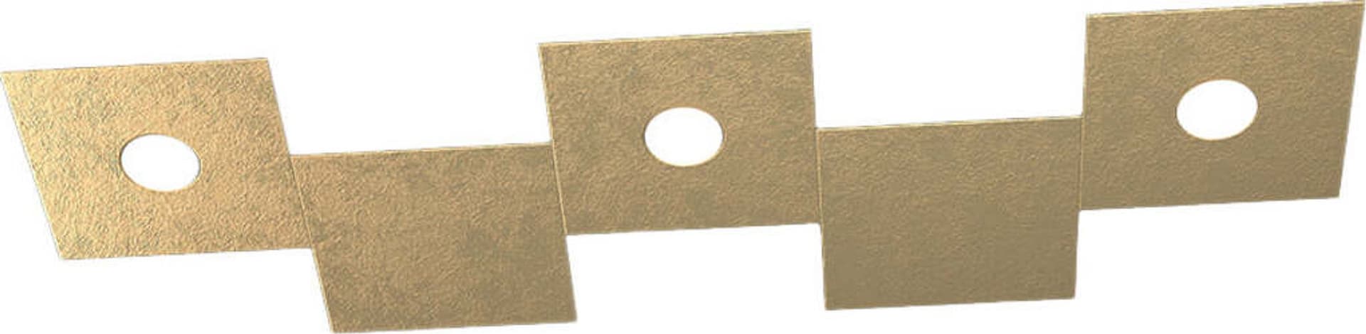 Applique-Moderna-5-Moduli-Eccentric-Metallo-Foglia-Oro-3-Luci-Gx53
