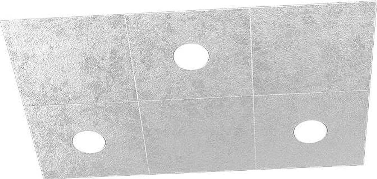Applique-Moderna-6-Moduli-Eccentric-Metallo-Foglia-Argento-3-Luci-Gx53
