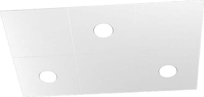 Applique-Moderna-6-Moduli-Eccentric-Metallo-Grigio-3-Luci-Gx53