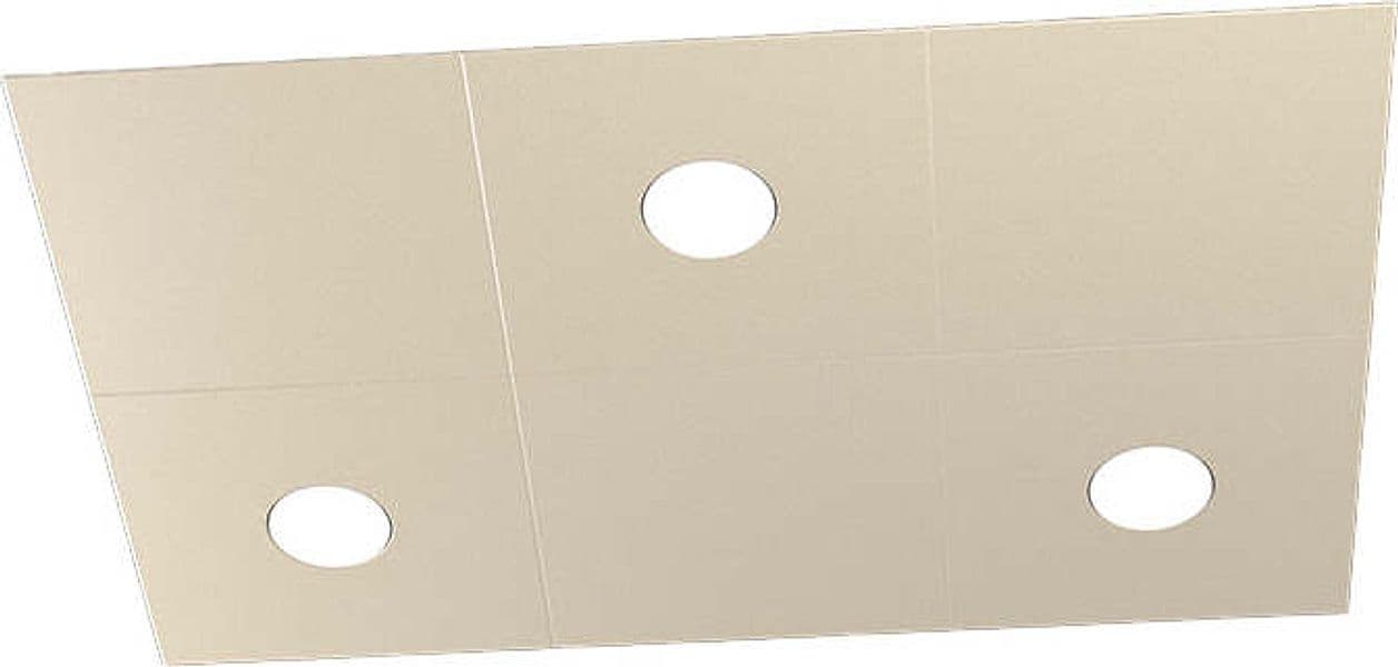 Applique-Moderna-6-Moduli-Eccentric-Metallo-Sabbia-3-Luci-Gx53