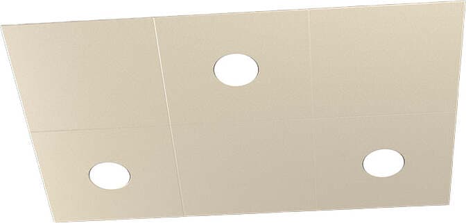 Applique-Moderna-6-Moduli-Eccentric-Metallo-Sabbia-3-Luci-Gx53