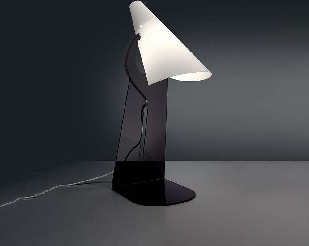 Applique-Moderna-A-1-Luce-Calle-In-Polilux-Fumè-Made-In-Italy