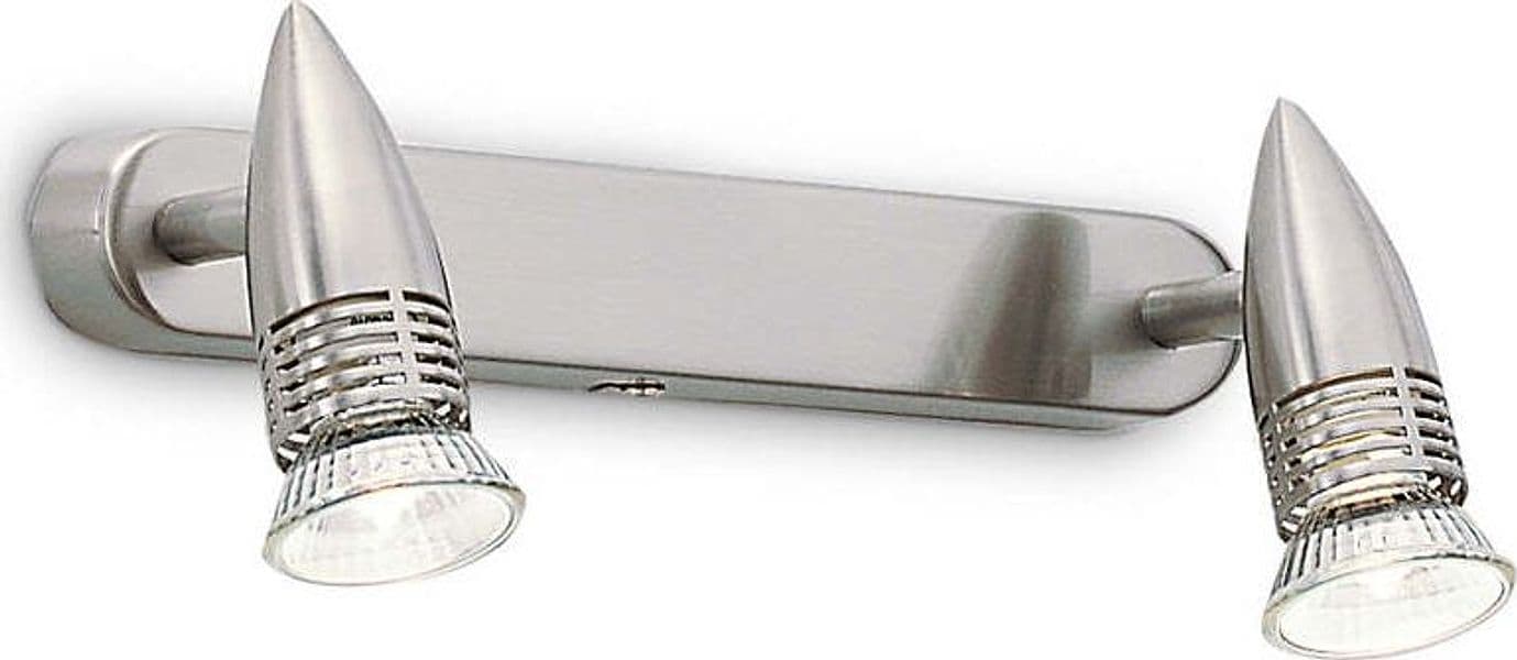 Applique-Moderna-Alfa-Metallo-Cromo-2-Luci-Gu10-7W-3000K-Luce-Calda