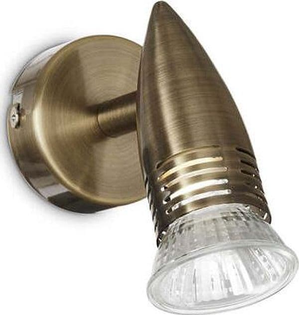 Applique-Moderna-Alfa-Metallo-Ottone-Brunito-1-Luce-Gu10-7W-3000K