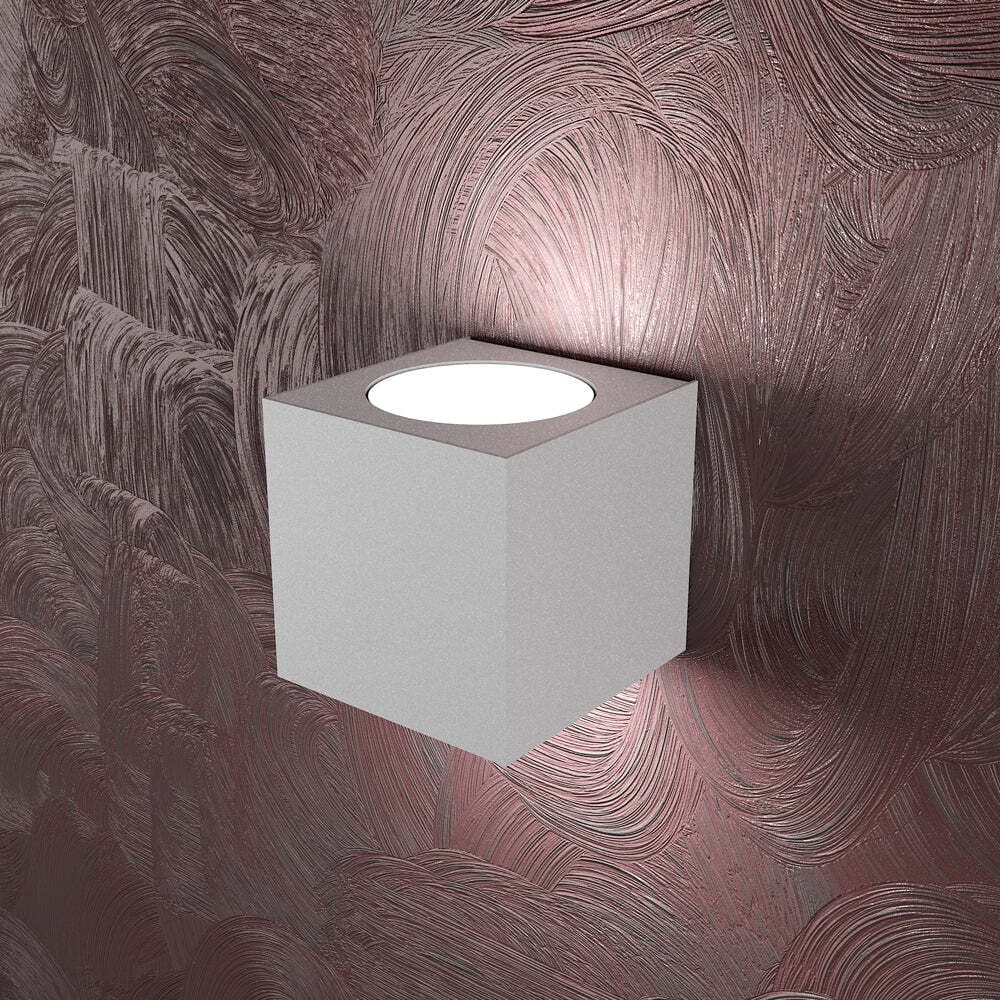 Applique-Moderna-Area-Metallo-Grigio-2-Luci-Gx53