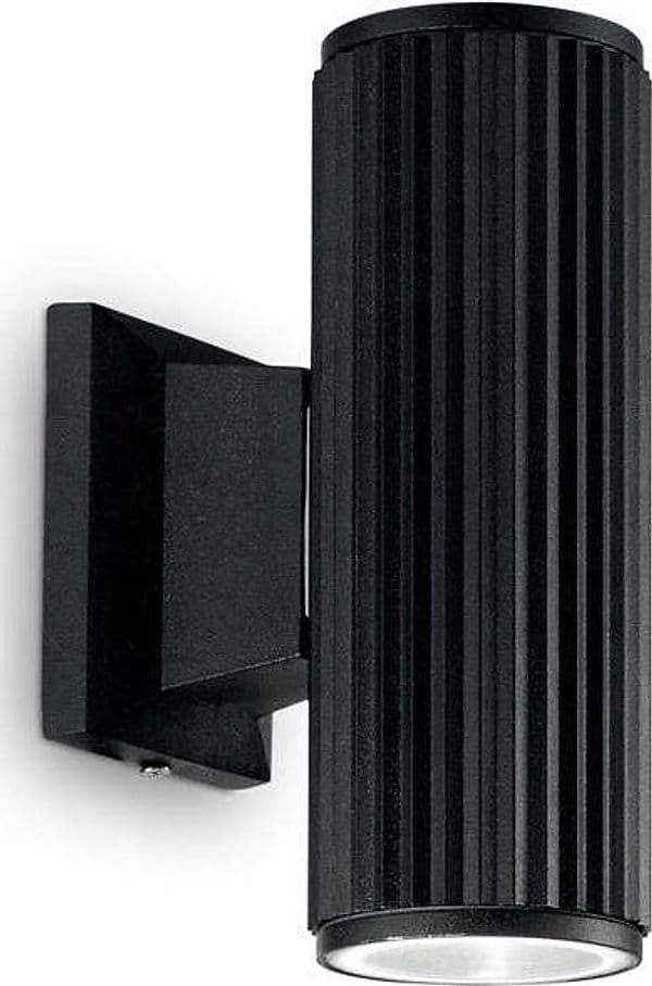 Applique-Moderna-Base-Alluminio-Nero-2-Luci-5W-4000K-Luce-Naturale