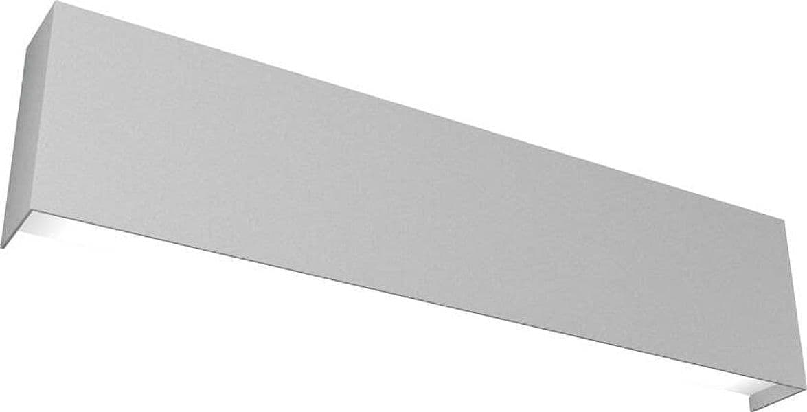 Applique-Moderna-Carpet-Metallo-Grigio-2-Luci-2G11-50Cm