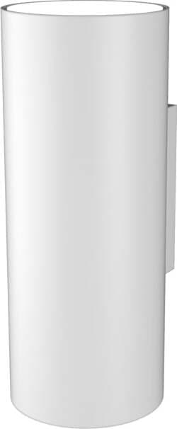 Applique-Moderna-Cilindrica-Shape-Metallo-Bianco-2-Luci-Gx53-20Cm-Biemissione