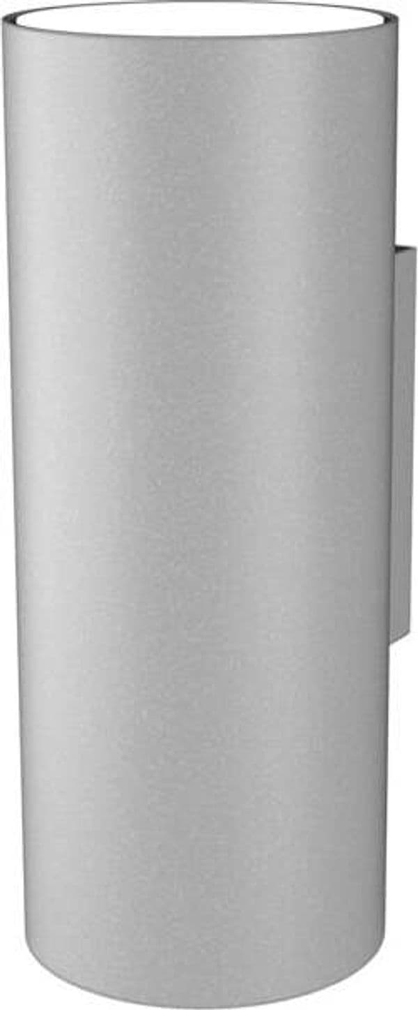 Applique-Moderna-Cilindrica-Shape-Metallo-Grigio-2-Luci-Gx53-20Cm-Biemissione