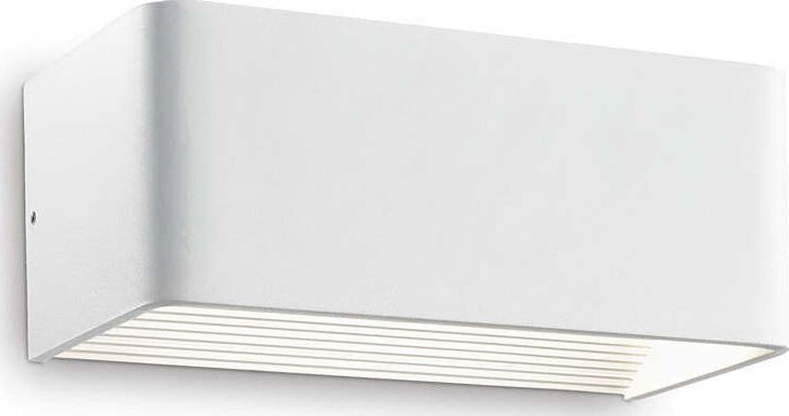 Applique-Moderna-Click-Metallo-Bianco-Led-10,5W-3000K-Luce-Calda