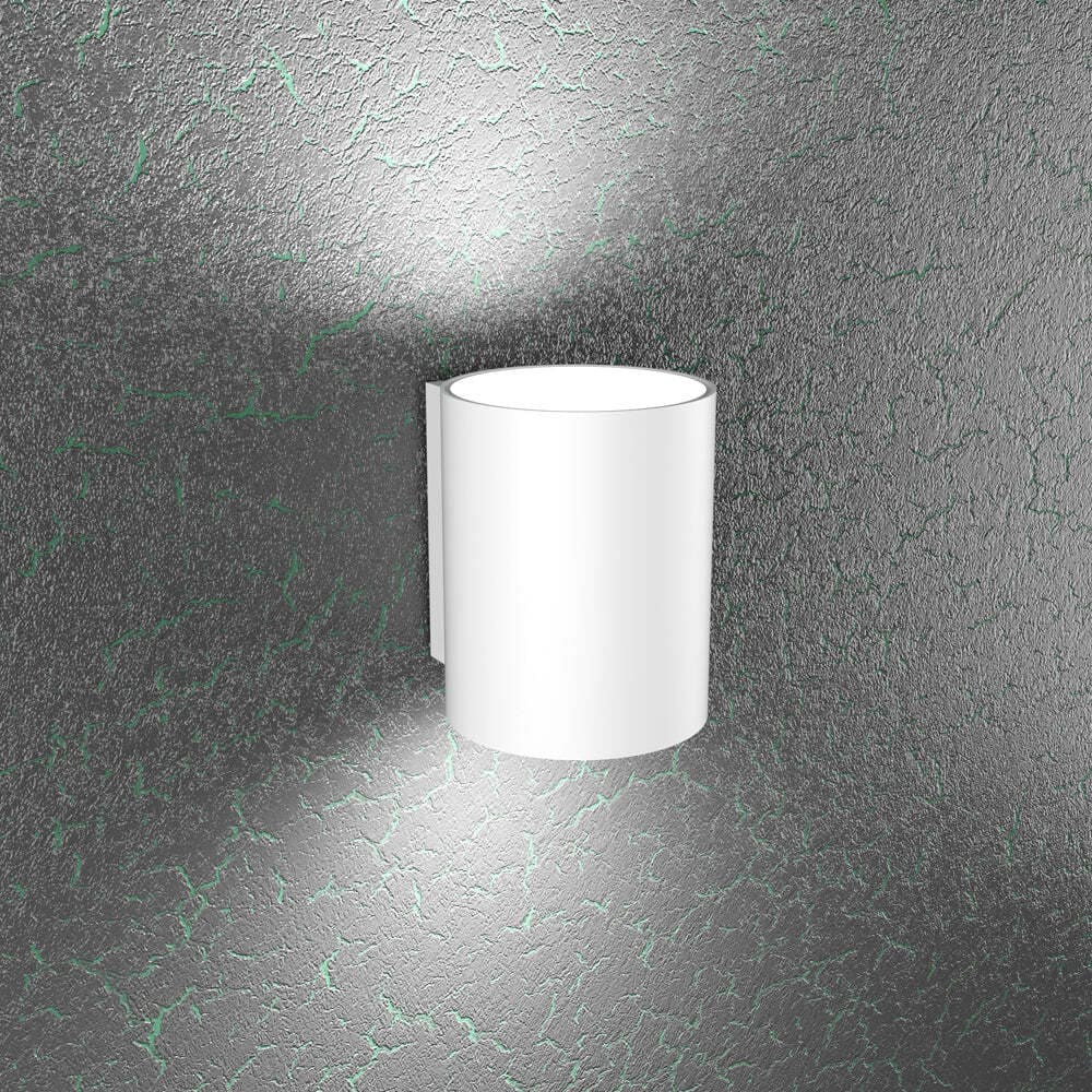 Applique-Moderna-Cloud-Metallo-Bianco-2-Luci-Gx53-20Cm