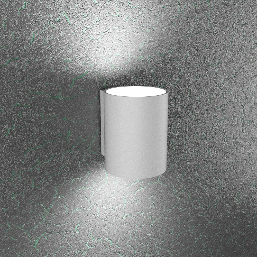 Applique-Moderna-Cloud-Metallo-Grigio-2-Luci-Gx53-20Cm