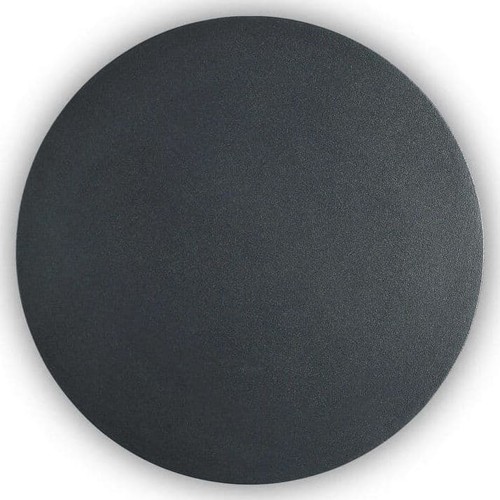 Applique-Moderna-Cover-Alluminio-Nero-Led-11W-3000K-Luce-Calda-D20Cm