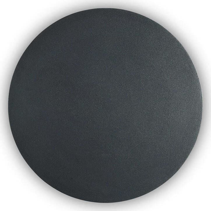 Applique-Moderna-Cover-Alluminio-Nero-Led-11W-3000K-Luce-Calda-D20Cm