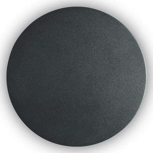 Applique-Moderna-Cover-Alluminio-Nero-Led-9,5W-3000K-Luce-Calda-D15Cm