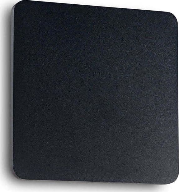 Applique-Moderna-Cover-Alluminio-Nero-Led-9,5W-3000K-Quadr.-D20
