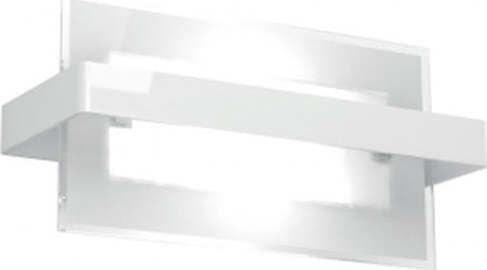Applique-Moderna-Cross-Metallo-E-Vetro-Bianco-2-Luci-E27-29Cm