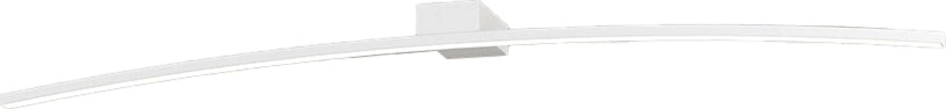 Applique-Moderna-Curved-Metallo-Bianco-Diffusore-Bianco-Led-14,4W-Naturale-90Cm