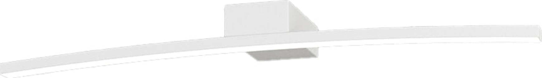 Applique-Moderna-Curved-Metallo-Bianco-Diffusore-Bianco-Led-6W-Calda-50Cm