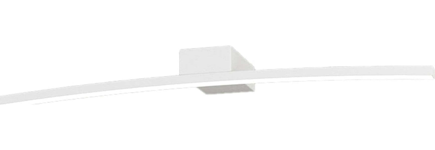 Applique-Moderna-Curved-Metallo-Bianco-Diffusore-Bianco-Led-6W-Naturale-50Cm