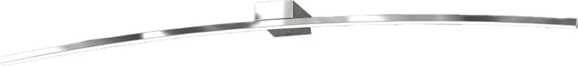 Applique-Moderna-Curved-Metallo-Cromo-Diffusore-Bianco-Led-14,4W-Naturale-90Cm