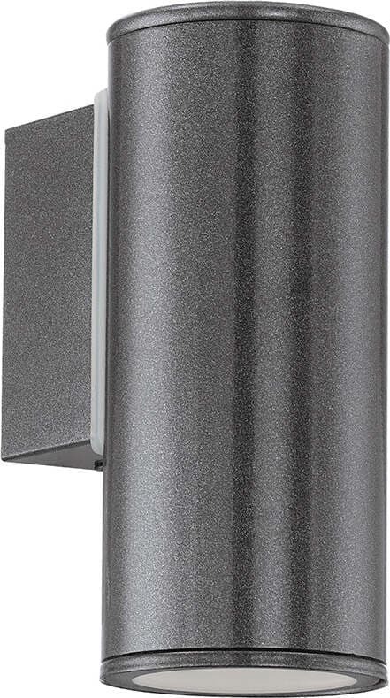 Applique-Moderna-Da-Esterno-Riga-1-Luce-Acciaio-Zincato-Grigio