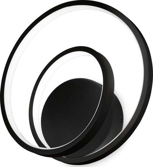 Applique-Moderna-Dali-Oz-Metallo-Nero-Led-28W-3000K-Luce-Calda