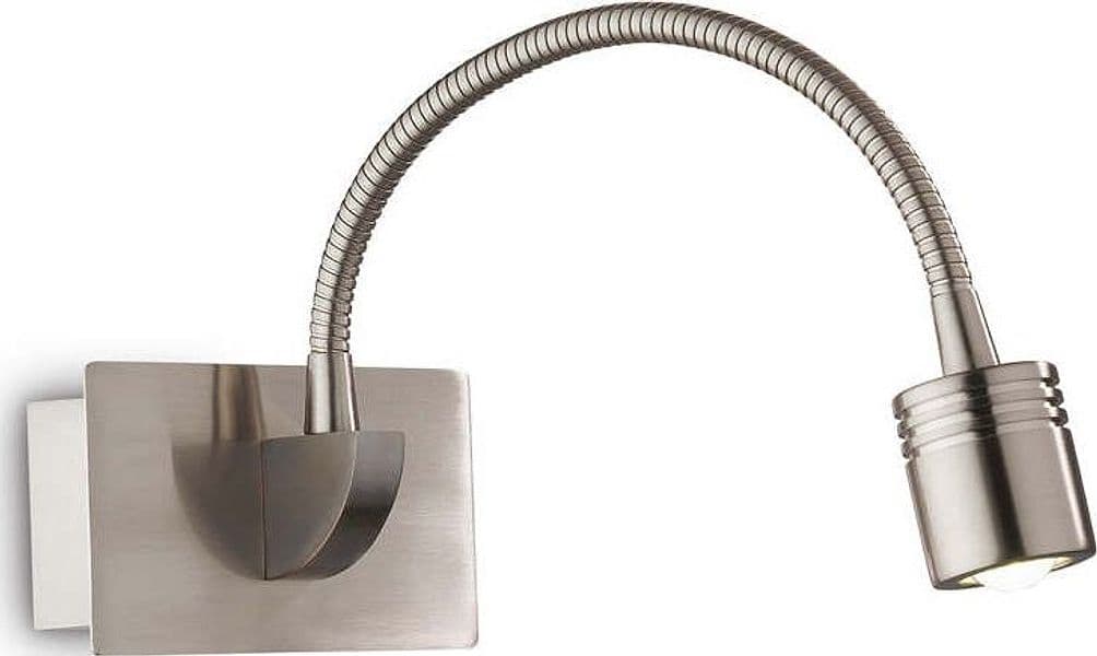 Applique-Moderna-Dynamo-Metallo-Nickel-Flessibile-Led-3W-4000K