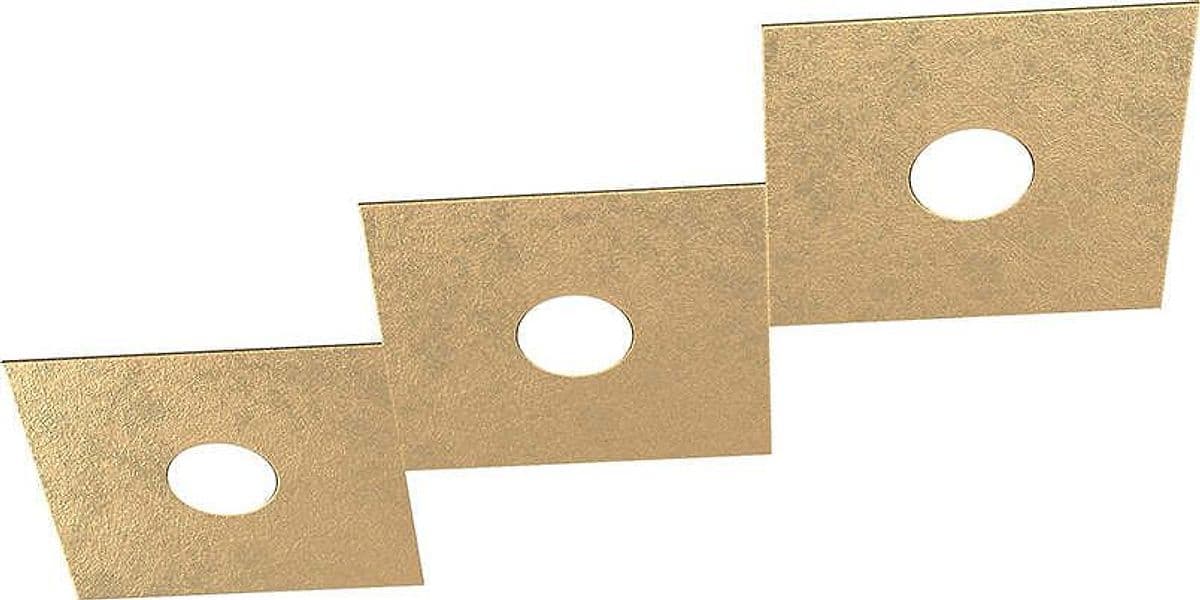 Applique-Moderna-Eccentric-Metallo-Foglia-Oro-3-Luci-Gx53
