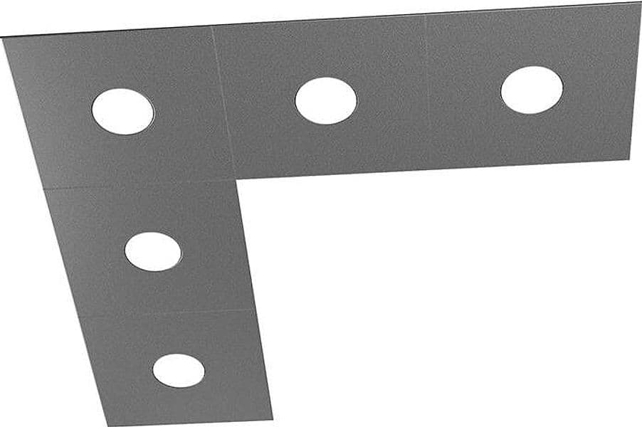Applique-Moderna-Eccentric-Metallo-Grigio-Antracite-5-Luci-Gx53