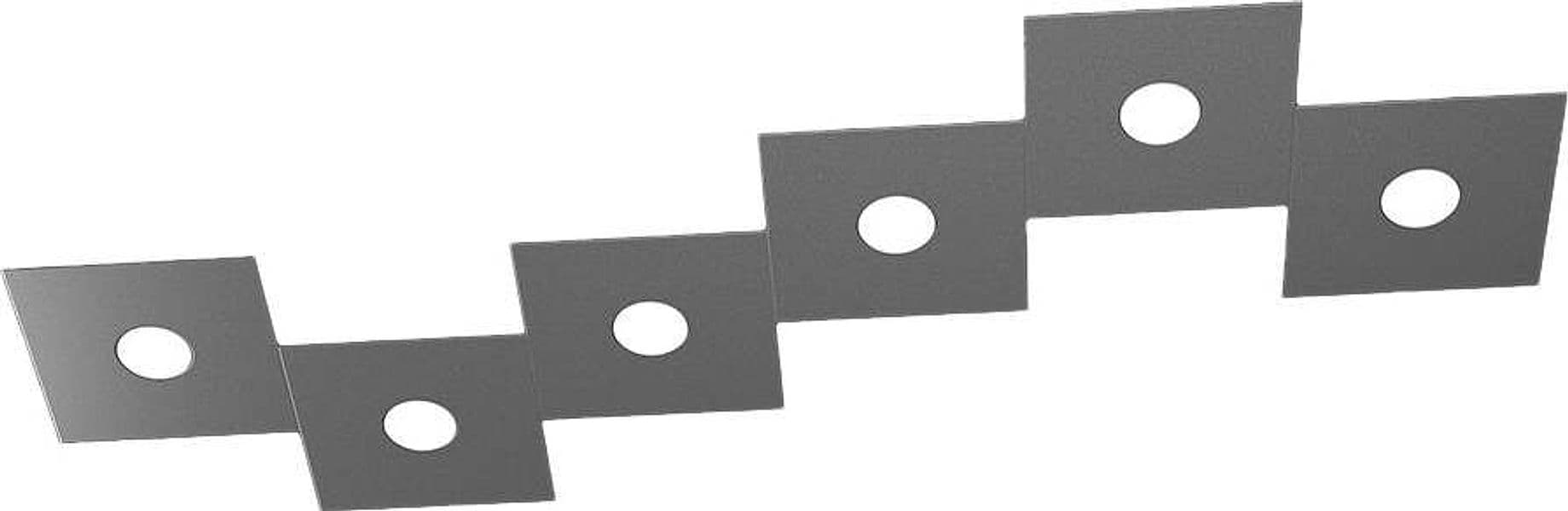 Applique-Moderna-Eccentric-Metallo-Grigio-Antracite-6-Luci-Gx53