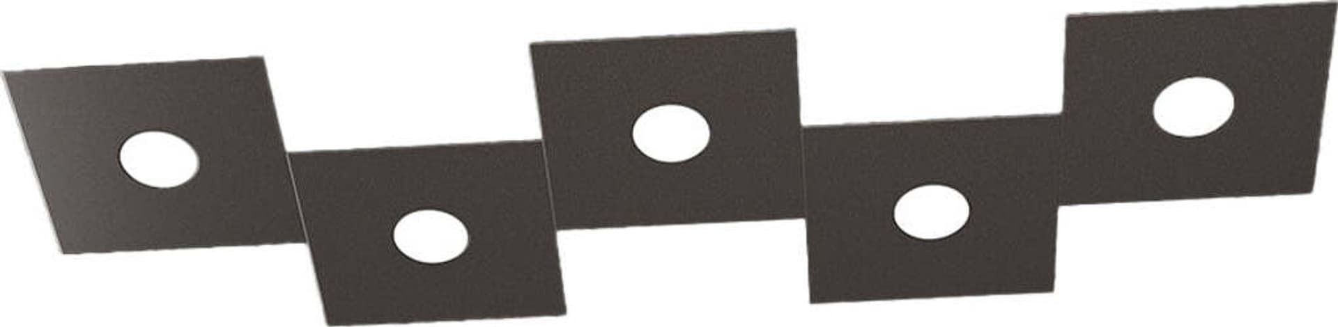 Applique-Moderna-Eccentric-Metallo-Marrone-5-Luci-Gx53