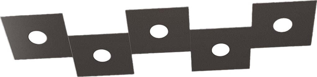 Applique-Moderna-Eccentric-Metallo-Marrone-5-Luci-Gx53