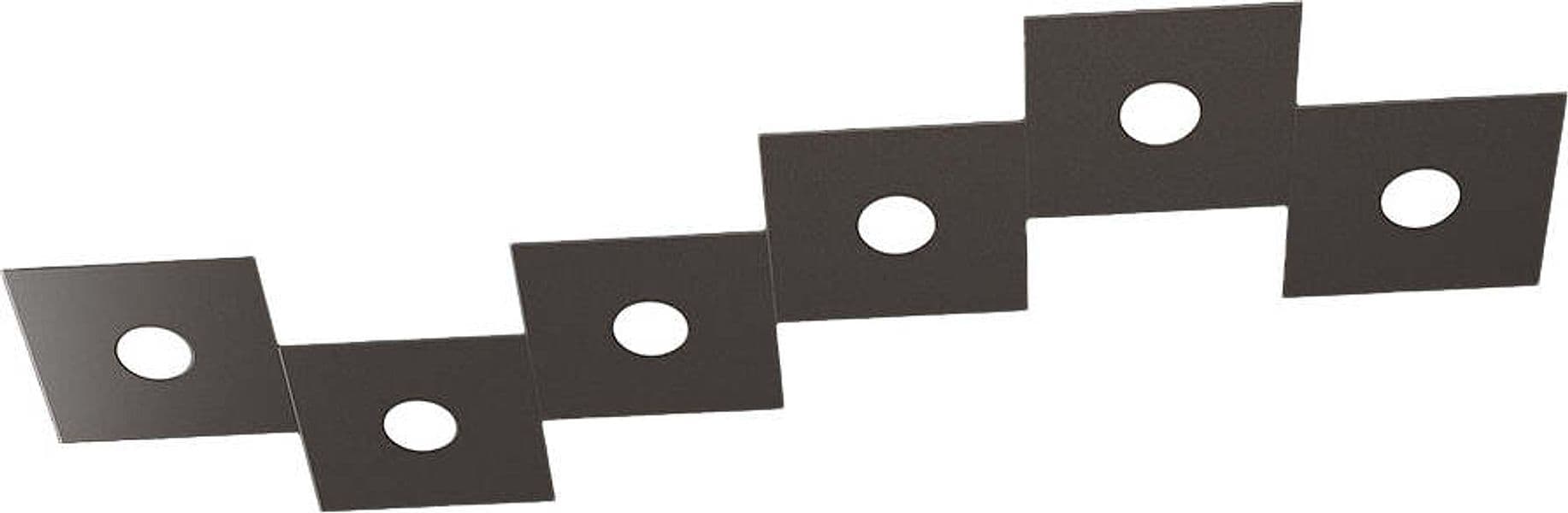 Applique-Moderna-Eccentric-Metallo-Marrone-6-Luci-Gx53