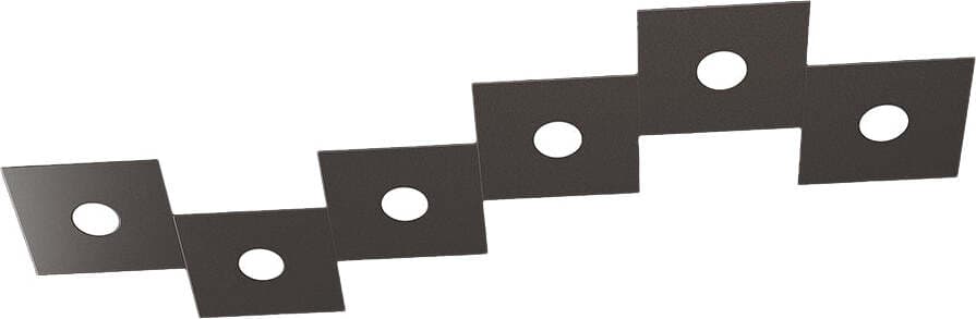 Applique-Moderna-Eccentric-Metallo-Marrone-6-Luci-Gx53