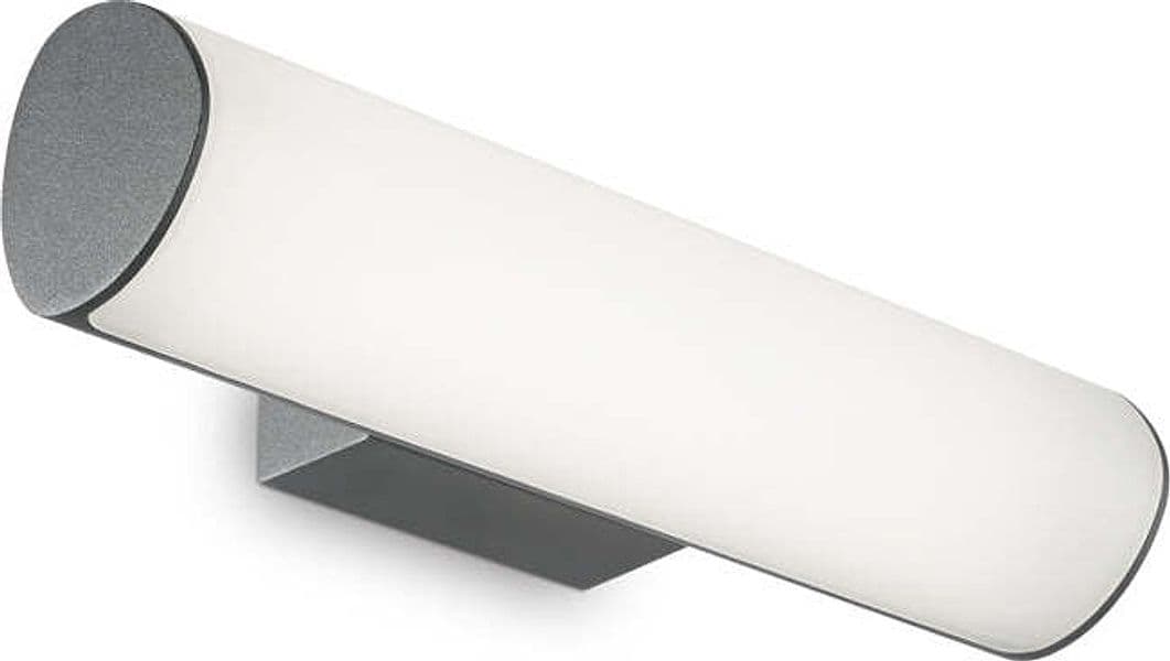 Applique-Moderna-Etere-Alluminio-Plastiche-Antracite-Led-10W-3000K-Luce-Calda