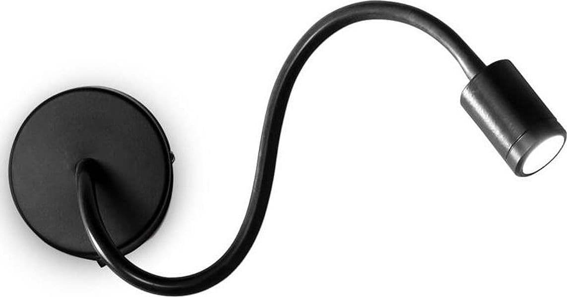 Applique-Moderna-Focus-1-Metallo-Nero-Led-4W-3000K-Luce-Calda