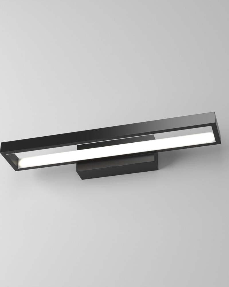 Applique-Moderna-Four-Squares-Alluminio-Nero-Led-20W