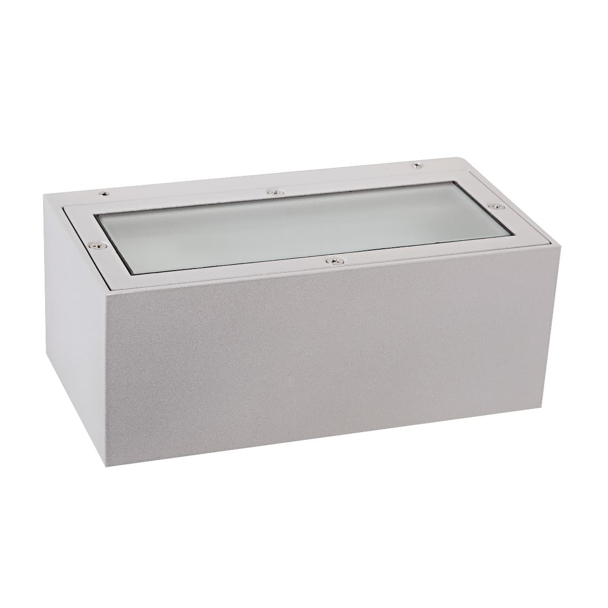 Applique-moderna-Garden-Luce-1057-SB-E27-LED-alluminio-biemissione-lampada-parete