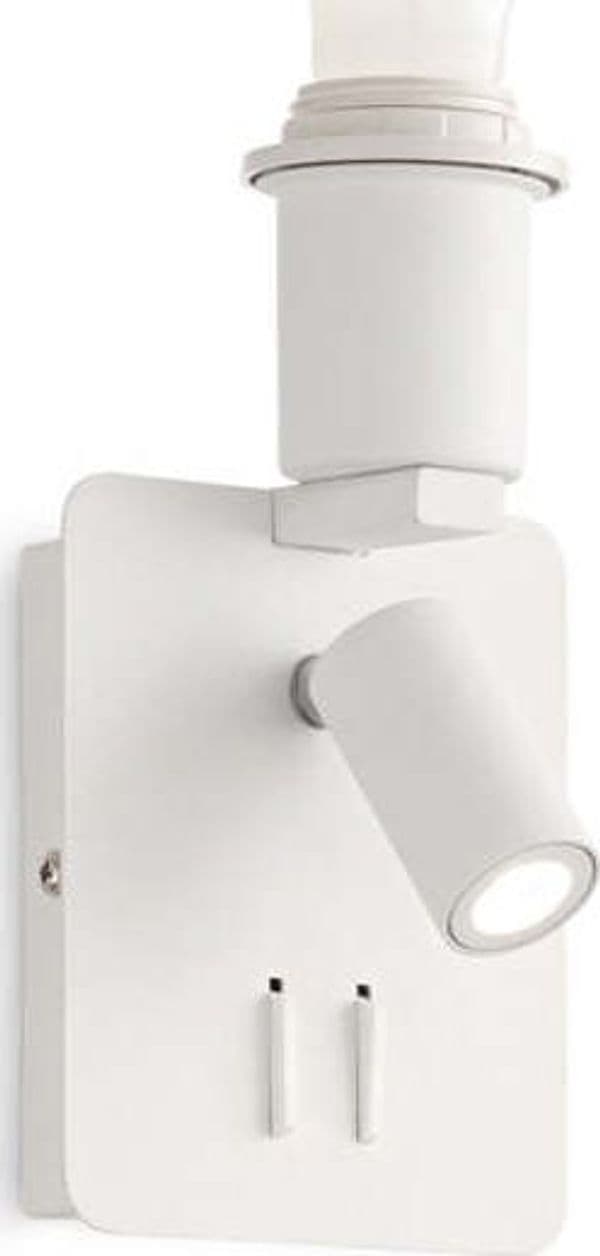 Applique-Moderna-Gea-Metallo-Bianco-2-Luci-E27